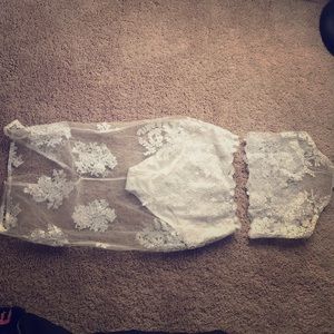 2 piece matching lace set